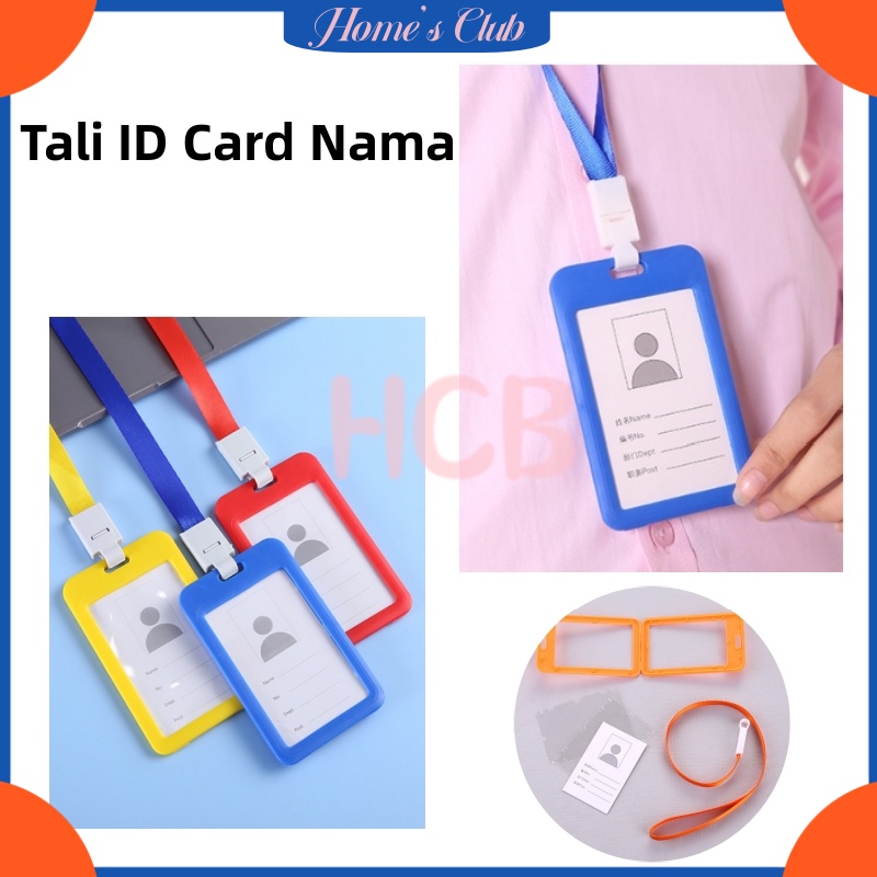 

HCB Name Tag ID Card Transparant Gantungan Kartu / Tali ID Card Nama / Panitia / Gantungan Kartu Nama / Name Tag ID Card Holder