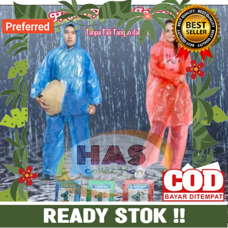 JAS HUJAN PLASTIK LDPE TEBAL SETELAN BAJU CELANA MERK KOALA/PYRAMID - RANDOM// JAS HUJAN | JAKET HAS