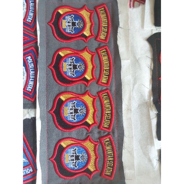 Bordir Bordir BORDIR LOGO KESATUAN POLRIbisa pesan satuan