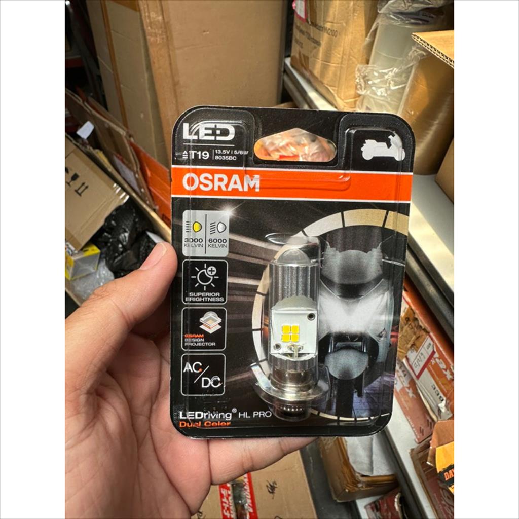 lampu led osram T19 PRO dual color Osram Lampu LED Motor T19 H6 M5 K1 LEDriving T19 PRO Dual Color b