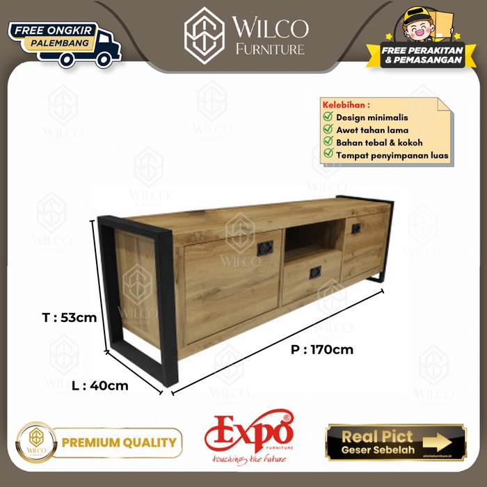 Bufet Tv Expo VR 1753 / Lemari Tv Minimalis Serbaguna / Meja Tv Expo