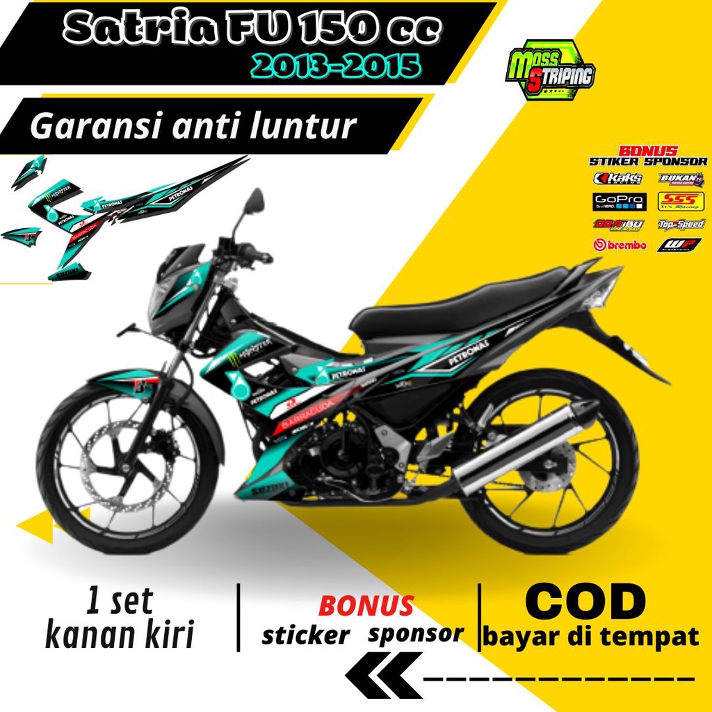 Striping Stiker Lis decal all new Suzuki Satria Fu new 150 cc 2013 2014 2015 semi full body libery p
