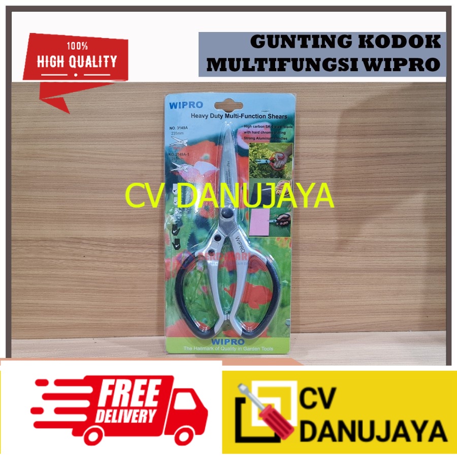 

WIPRO - Gunting Kodok Multifungsi 9" - 3149A