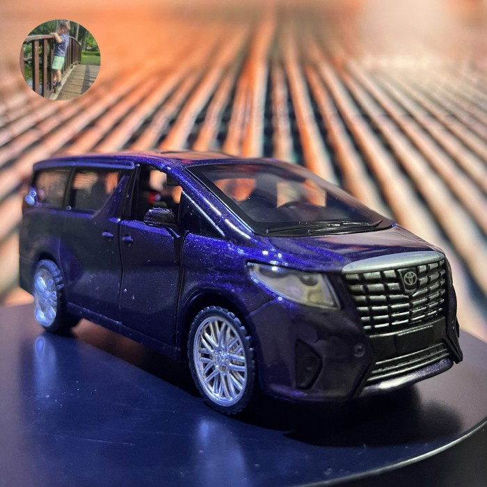 Diecast Apolo 2018 Toyota Alphard Purple