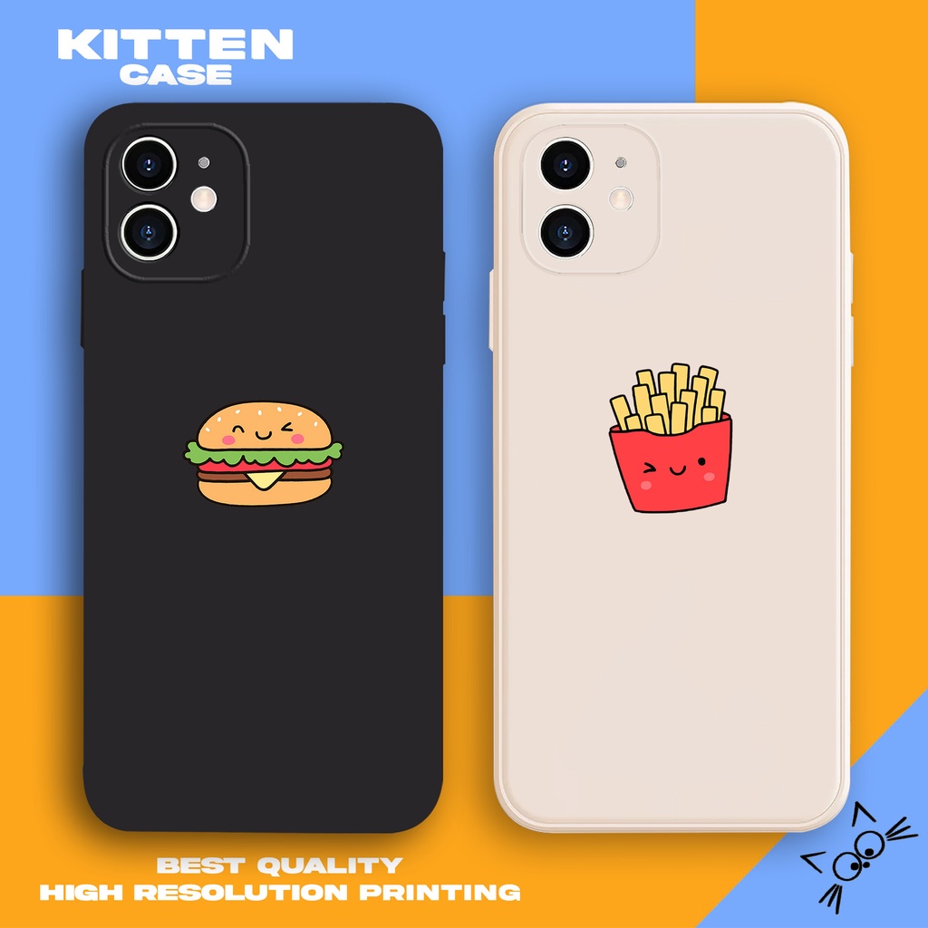 Case Vivo Y12 Y17 Y20 Y12S Y16 Y22 Y02 Y15S Y30 Y21S Y50 Y91 V27e Y53S V20 V19 V15 KT378 Burger Frie