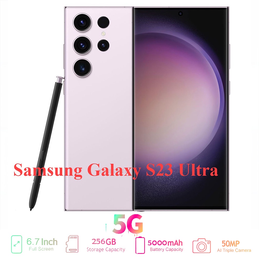 Samsung Galaxy S23 Ultra Handphone 256GB Android 13.0 Smartphone Android Mobile Phone 5G HP 【100% ba
