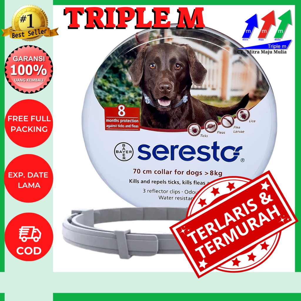 SERESTO DOG - Kalung Anti Kutu Anjing Proteksi 3M
