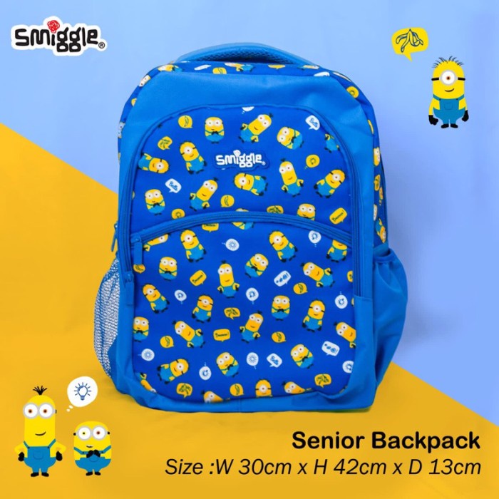 [Big Sale] tas ransel anak /tas sekolah anak/tas smiggle /backpack smiggle/ta - minion