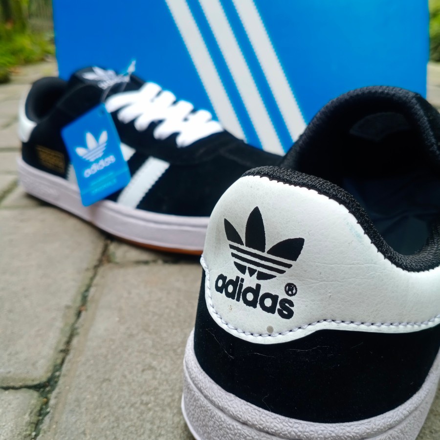 [GRADE ORIGINAL] SEPATU ADIDAS - GAZELLE BLACK WHITE (IMPORT VIETNAM)