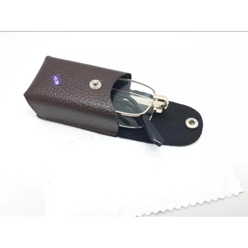 Kacamata Baca Pria Wanita Kacamata plus Lipat Kacamata Baca Kacamata besi stainless Anti Radiasi Imp