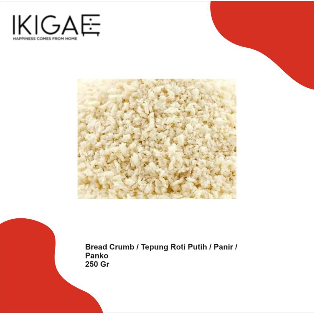 

BREAD CRUMB WHITE / TEPUNG ROTI PUTIH / TEPUNG PANIR/ PANKO 250 GR