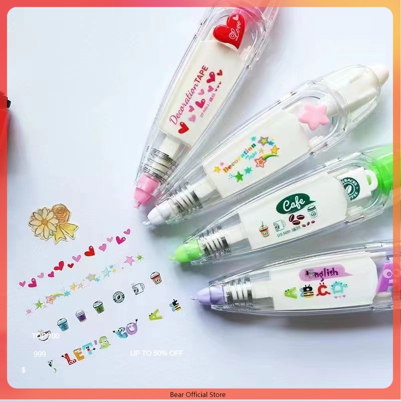 

Dekorasi pita koreksi kartun lucu/pita koreksi akun DIY