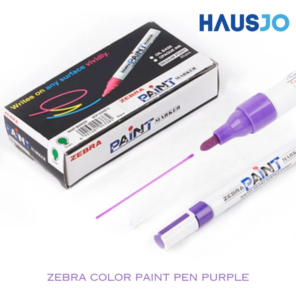 

Zebra Purple Paint Pen 1 Buah Pena Tahan Air dan Tidak Memudar Cat MOP-200M