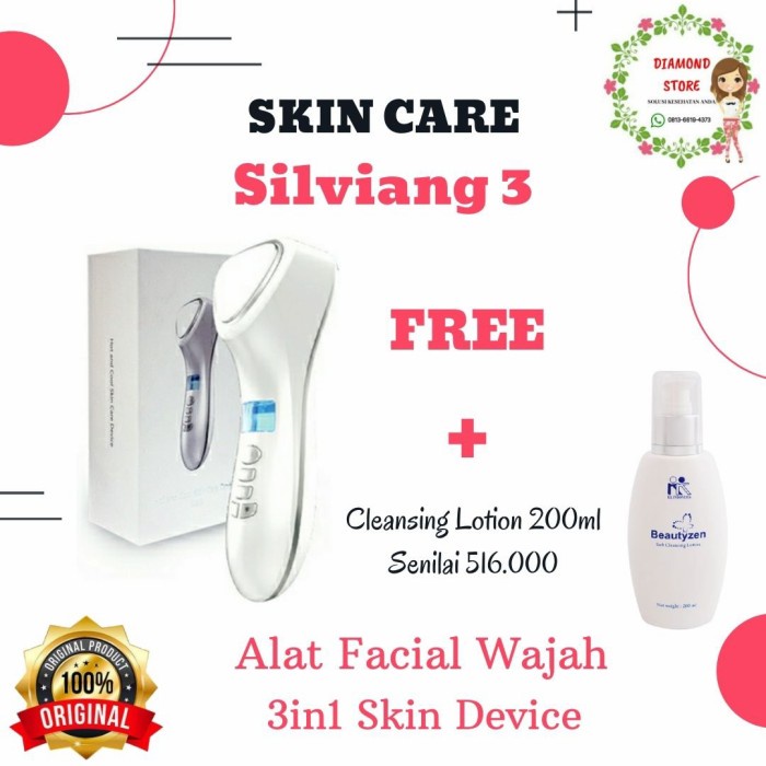 [ READY STOCK ] PROMO! Silviang 3 Alat Facial Wajah • KK Indonesia • ORI 100% •