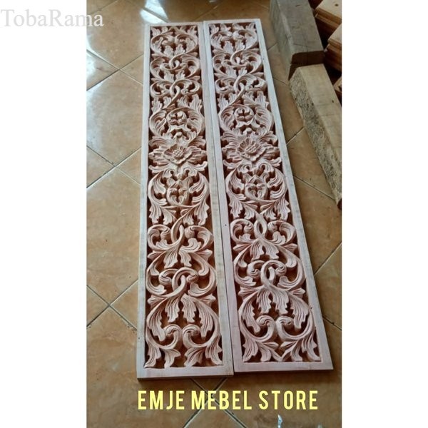 termurah ORNAMEN UKIR TEMPEL KAYU HIASAN DEKORASI DINDING UKIRAN GEBYOK RAGAM