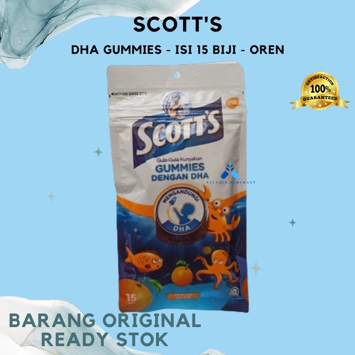 SCOTTS DHA GUMMIES / VITAMIN ANAK / DHA ANAK - OREN