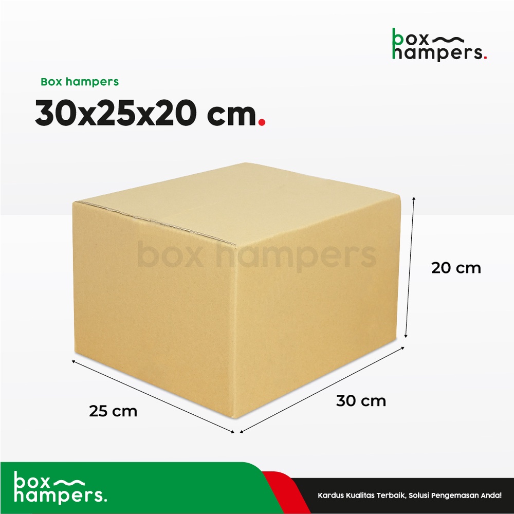 

Box 30x25x20 cm (ALMOND Karton/kardus/paking/Kemasan/BoxNormal/normal/amdk/oleh-oleh/hampers/tinggi20