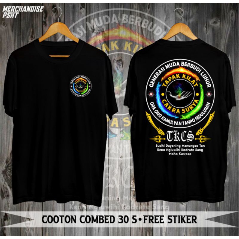 【COD】  KAOS PSHT OLAH NAFAS TKCS TAPAK KILAT CAKRA SURYA * KAOS