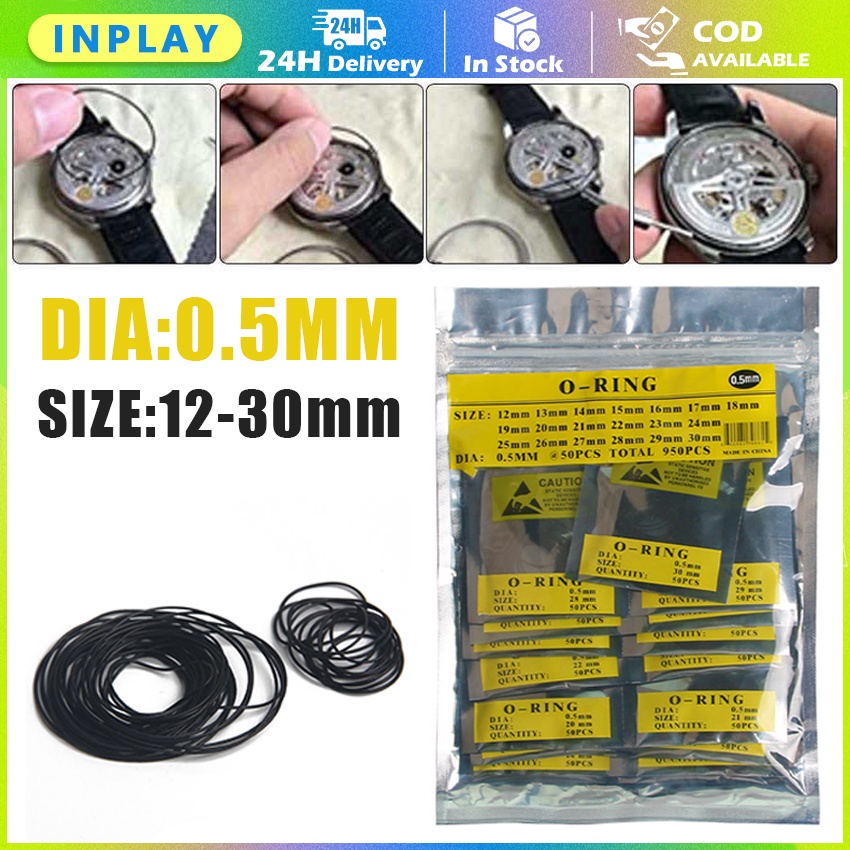 O-Ring Karet Seal Tutup Jam Tangan Universal / Karet Seal O-Ring Sparepart Jam Tangan O Ring Seal