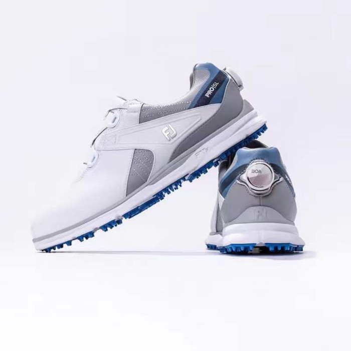 Sepatu Golf pria Pro SL Golf shoes boa white blue FJ