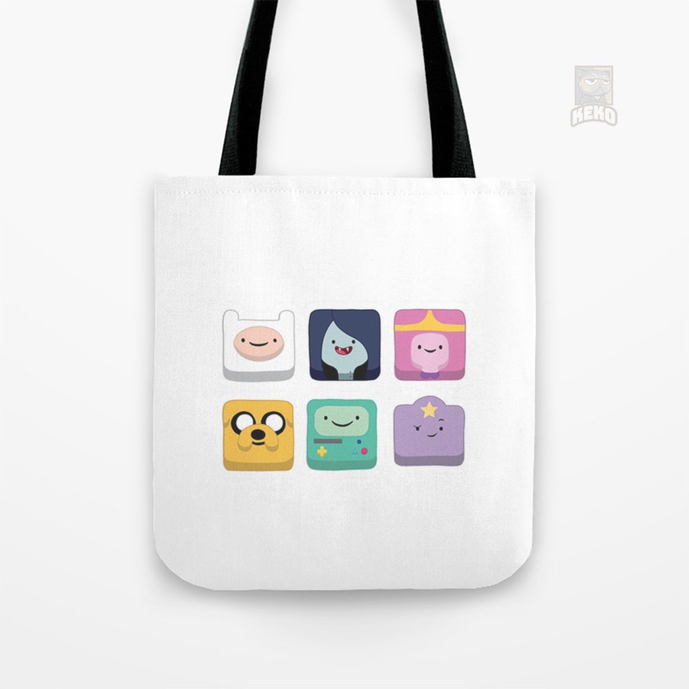 Tas Slempang | Adventure Time Tote Bag Kanvas