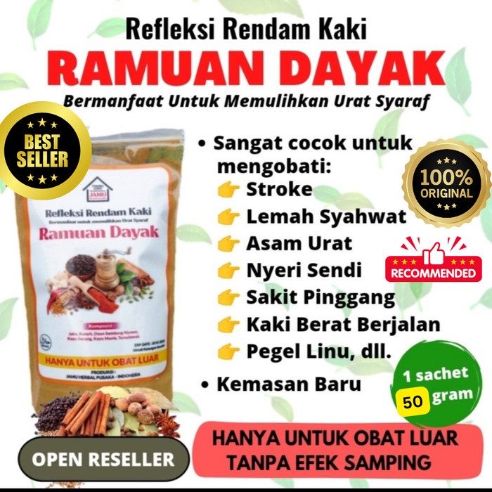 [FUKU] Ramuan dayak refleksi rendam kaki 50 gr