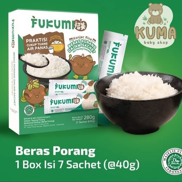 

FUKUMI Beras Porang Box Sachet - Shirataki/Konjac Rice