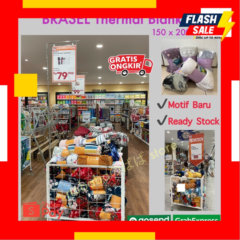 1.1 NEW YEAR SALE |READY STOCK BRASEL Thermal Blanket Selimut Bulu Dewasa Anak 150x200 Tebal Halus A