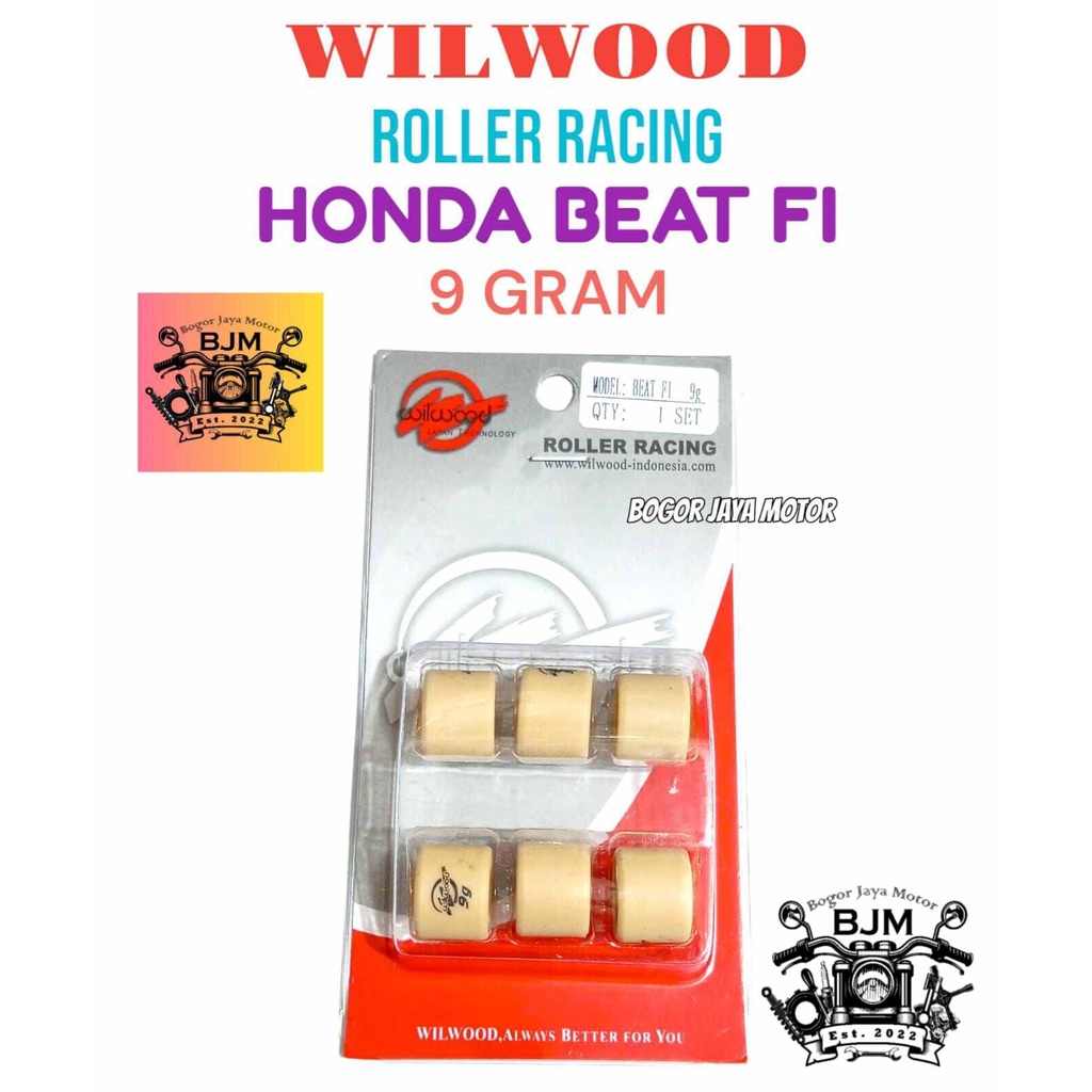 1 SET WILWOOD ROLLER RACING HONDA BEAT FI 9 GRAM ROLER RACING BEAT FI 8GRAM 9G ROLLER BEAT RACING RO