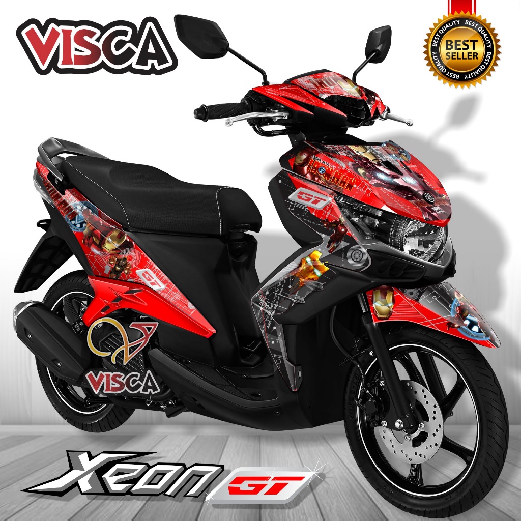 Decal Xeon GT 125 Full Body Stiker Xeon GT 125 Full Body Striping Xeon GT 125 Full Body Decal Hologr