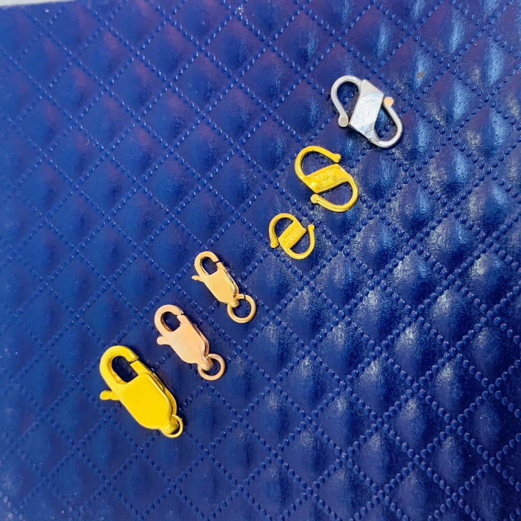 Pengait kalung anak dan dewasa emas asli kadar 700 70% lonceng kaitan pengait lobster per kokot bula