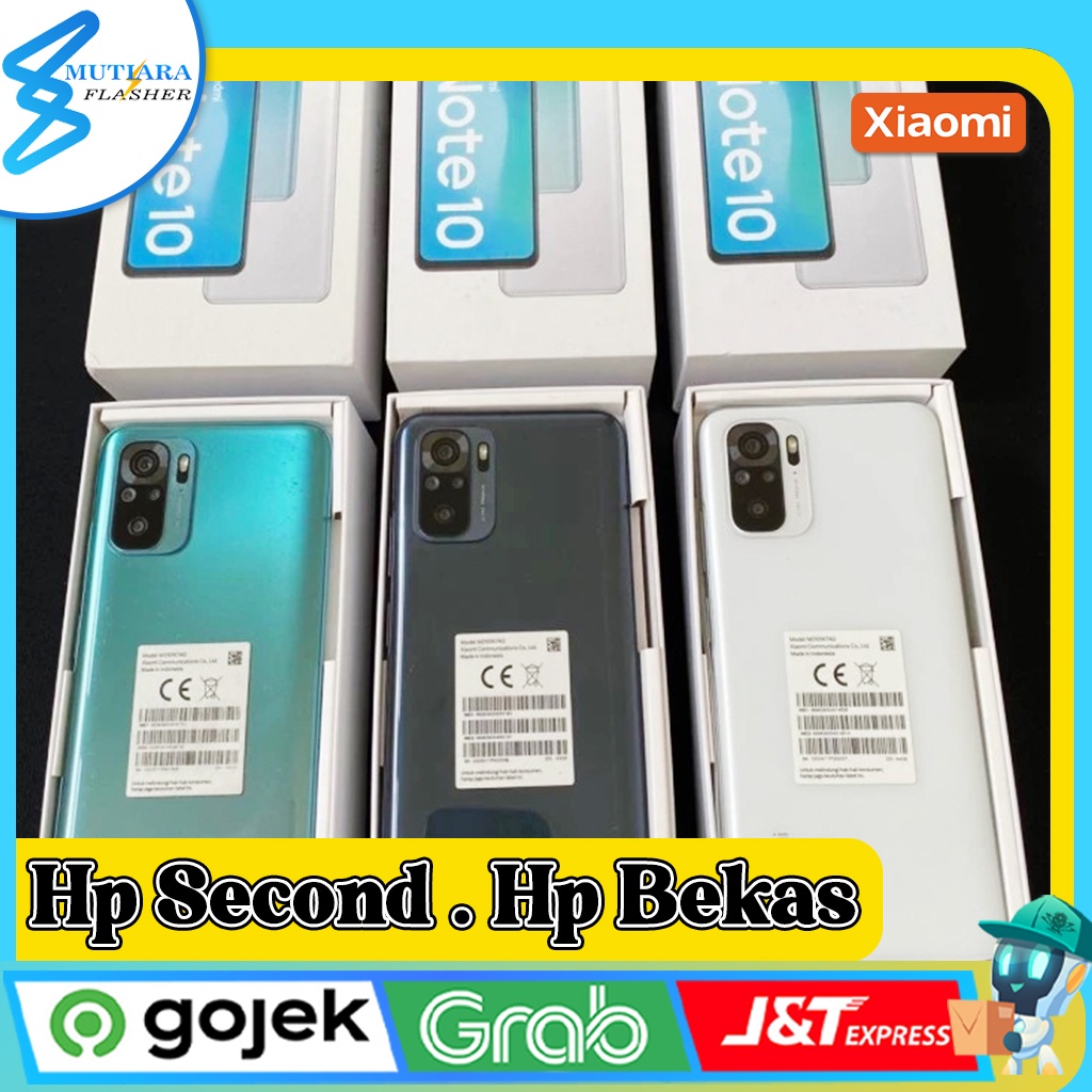 Xiaomi Redmi Note 10 4G | 5G Ram 4/64GB | Ram 4/128GB | Ram 8/128GB Second Original