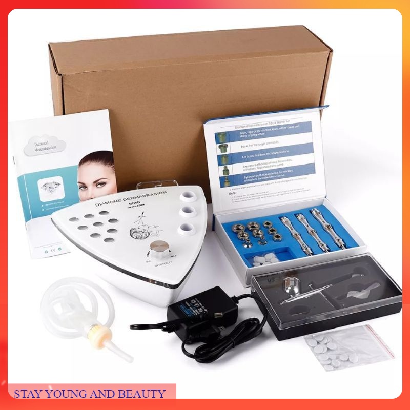 diamond peeling + oxygen spray gun hydra jet peel dermabrasi diamond dermabrasi penyedot komedo S