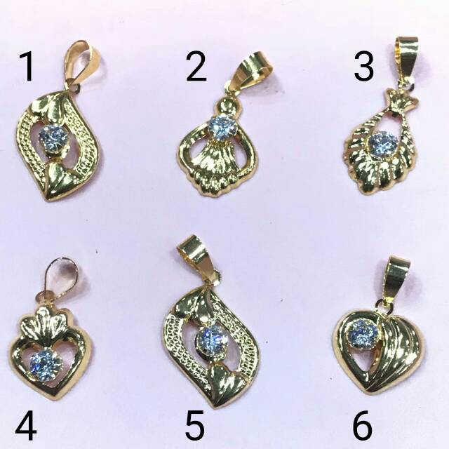 Mainan liontin kalung anak dan dewasa emas asli kadar 700 22 70% 0.5 0,5 setengah g gr gram mata bat