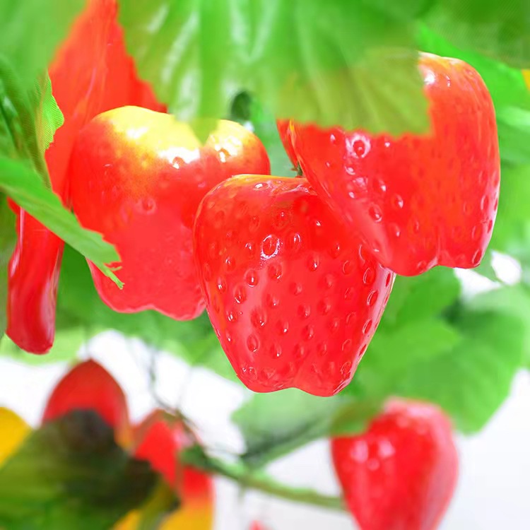 COD / BUNGA BUAH HIAS RAMBAT PLASTIK IMPORT MURAH / BUNGA BUAH RAMBAT ANGGUR APEL STRAWBERRY JERUK C