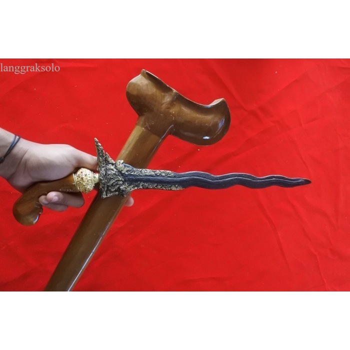 

termurah keris naga penganten kinatah gayaman solo - bilahan saja WKP