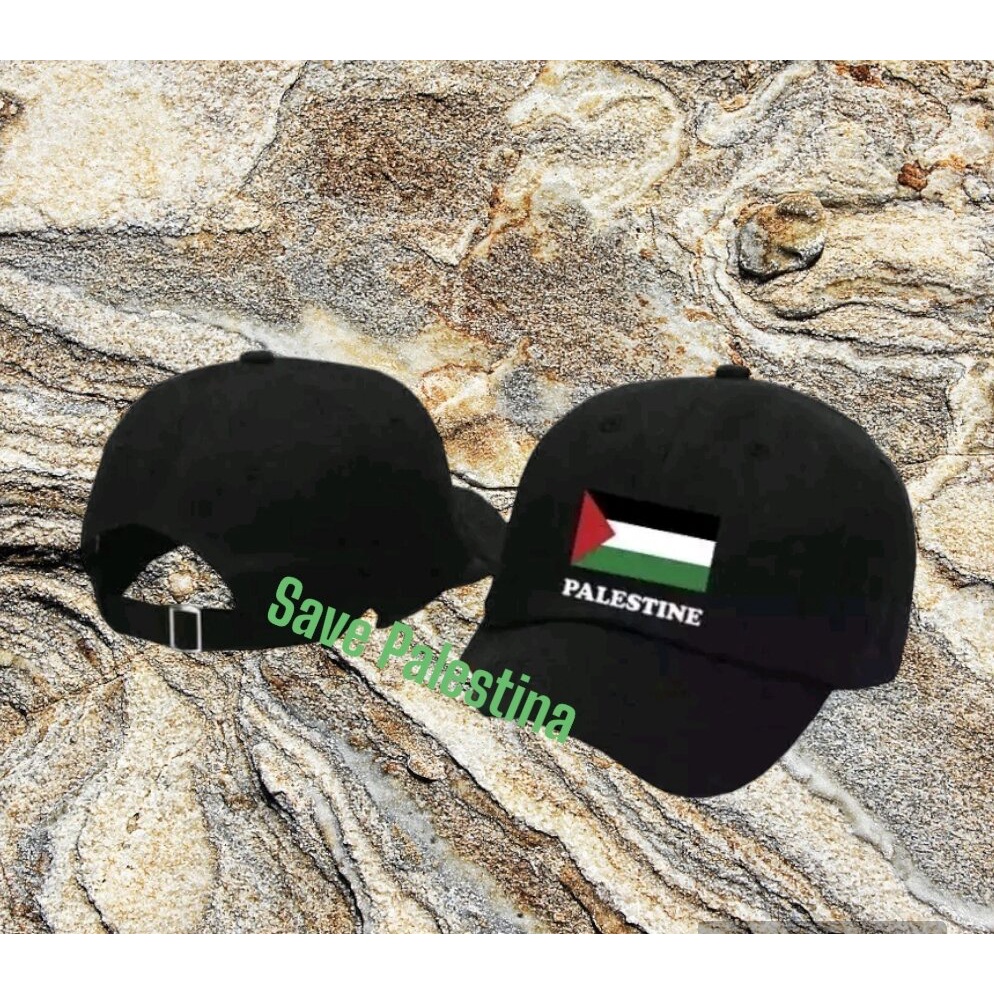 TOPI BASEBAL TERBARU Bordir BENDERA PALESTINE Topi Pria dan wanita yang lagi Viral Kekinian save Pal