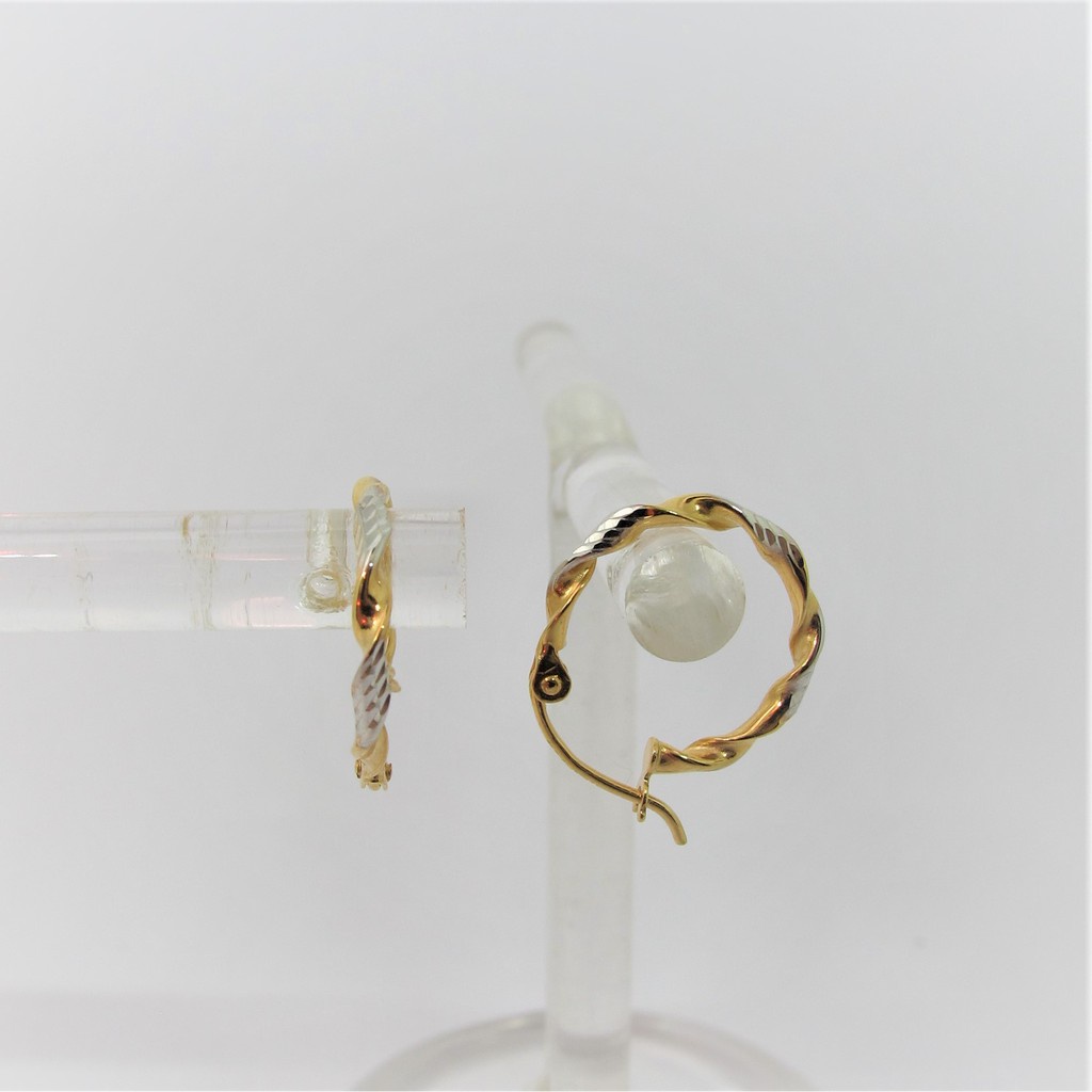 anting bulat ulir anak dan dewasa emas asli kadar 700 70% 16k 22 3 warna lilit dewasa gipsy gipsi ho