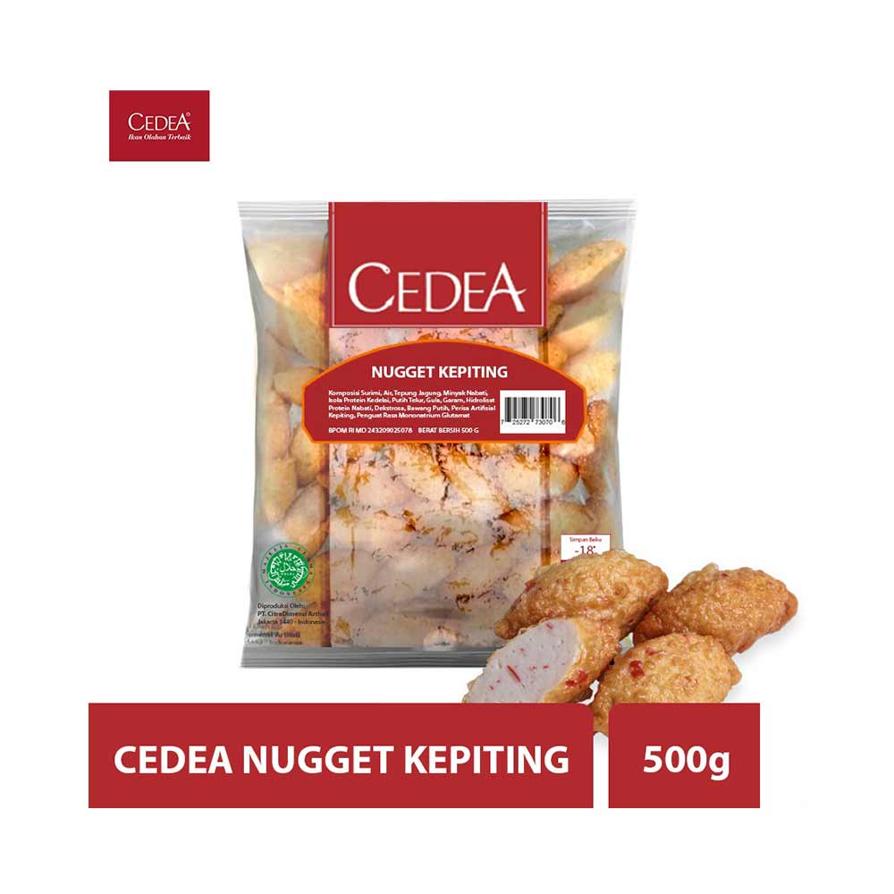 

CEDEA NUGGET KEPITING 500GR I FROZEN FOOD BOGOR HALAL I FROZEN FOOD RAMALITA13