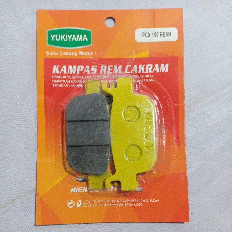 KAMPAS REM DISPAD YUKIYAMA PCX 150 NEW REAR 1 BIJI ORIGINAL KAMPAS REM PCX YUKIYAMA