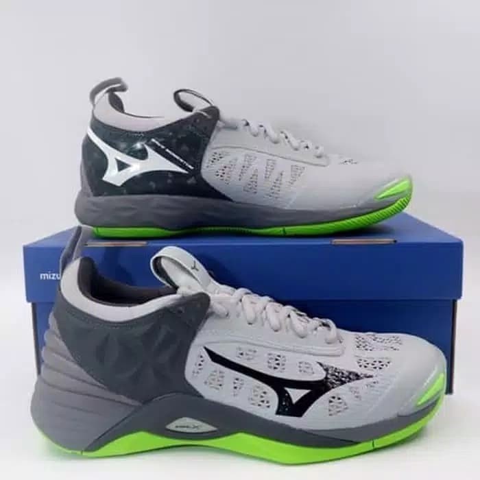 Terlaris ✨ -Sepatu Volly Mizuno Wave Momentum original - Hitam, 40
