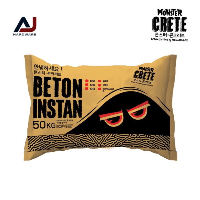 Semen Instan Mortar Beton Instan Monster Crete 50 Kg K-400