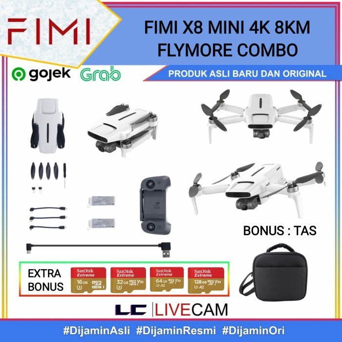 FIMI X8 MINI DRONE 8KM 4K 3AXIS CAMERA 2021 VERSION/DRONE FIMI X8 MINI - X8MINI V2 COMBO, DRONE+REMO
