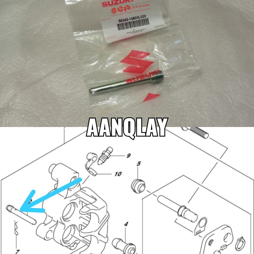 Baut L Kaliper Baut Pin Kaliper Baut Kampas Rem Baut Dudukan Kampas Rem Depan Suzuki