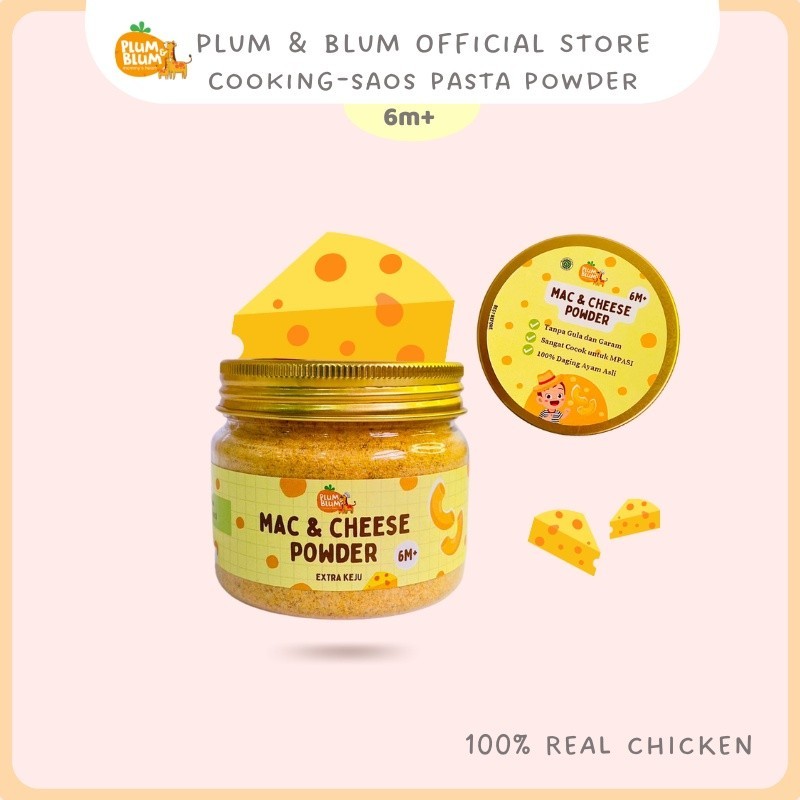 Plum & Blum Saus Pasta Bubuk Mpasi Mac And Cheese No MSG - 80 gram