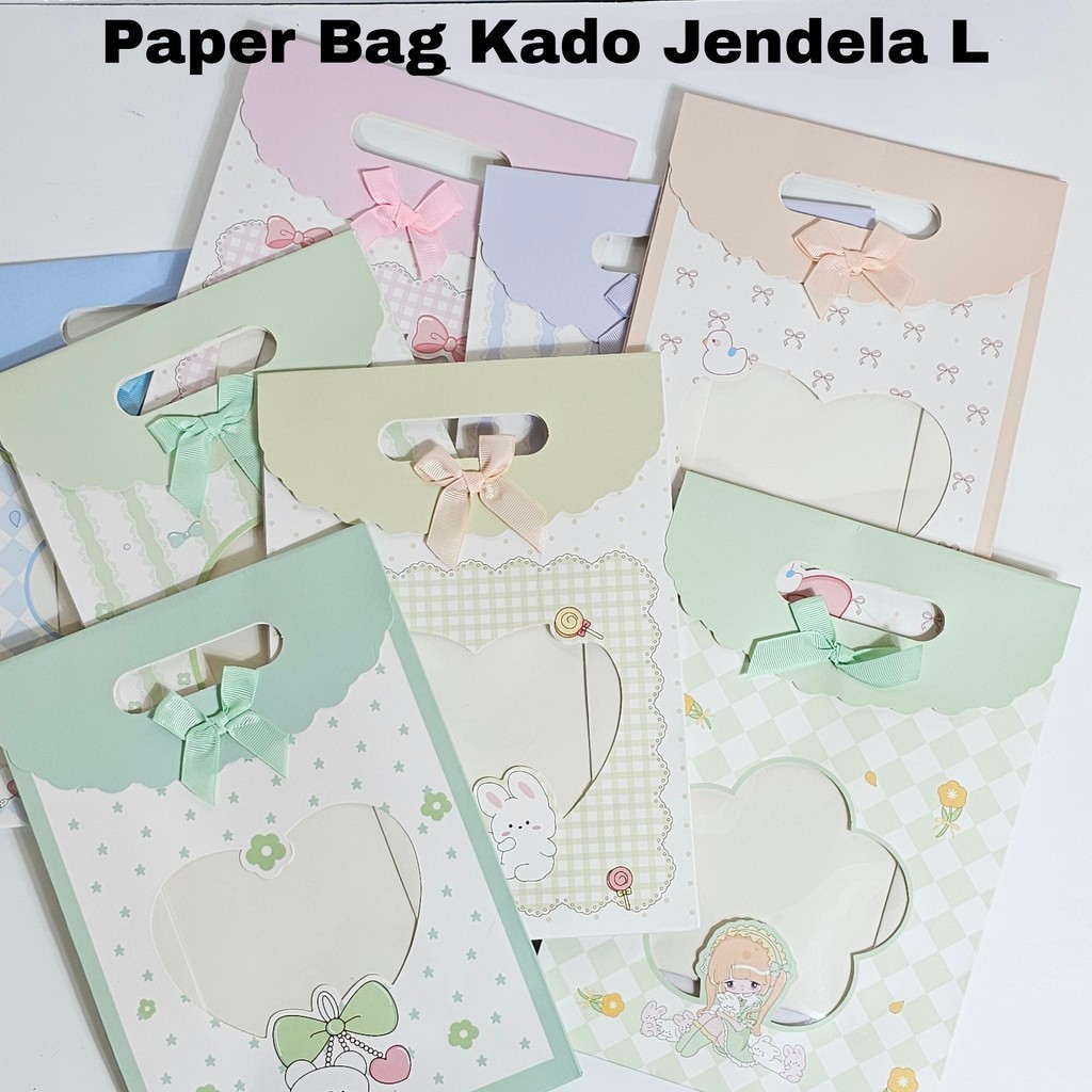 

GG Paper Bag kado Jendela L /Goodie Bag/Tas kado/Tas Hadiah/Hand Bag/Tas Kertas