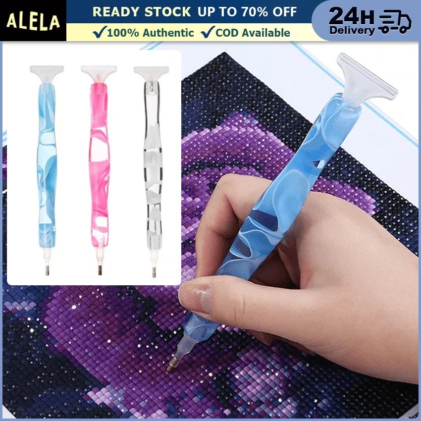 

DIY Diamond Painting Pen 5D Handmade Point Drill Pen Resin Pena Lukisan Berlian Alat Bordir Berlian Resin Pena