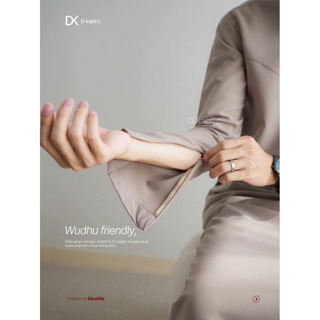 PREMIUM PREMIUM Dkahfie Apparel Zayd Thobe Series 3.0 Gamis Pria Slimfit Gamis Pria Gamis Slimfit