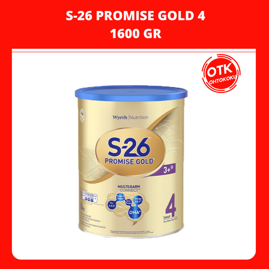 

S-26 Promise Gold 4 Susu Pertumbuhan Usia 3-12 Tahun 1600 gr