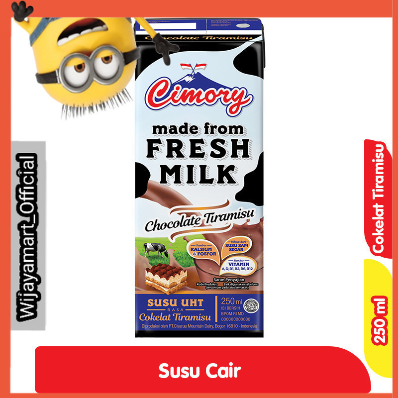 

Cimory Susu UHT Cokelat Tiramisu 250 ml